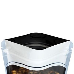 Clear Black Resealable Zip Poly Plastic Bag Pouch Hang Hole Option