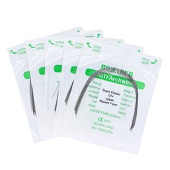 20×Dental Orthodontic Super Elastic Niti Round Arch Wire Square Form 014 Upper