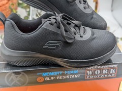 Skechers Work Ultra Flex 3.0 Jinie Slip Resistant Memory Foam Shoes Black Size 7