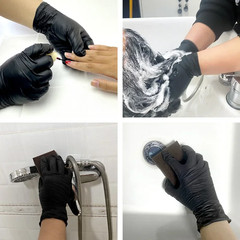 10/20/50/100PCS Black Nitrile Disposable Gloves Disposable Cleaning Hairdressing
