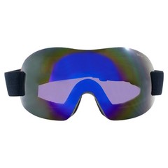 Birdz Eyewear Starling Skydiving Padded Motorcycle Goggles Blue Mirror Lens