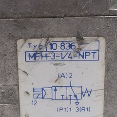 Festo MFH-3-1/4-NPT Solenoid Valve, 3/2-Way, 1/4in NPT, M5, 0.15-0.8MPa