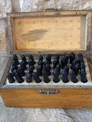 Lot Young Bros Gruv Grip Steel Stamp Set 0-9 Number 1/4” 3/16”Pittsburgh 5/16” +