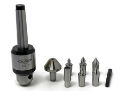 Precision Revolving Live Center MT-2, 7 Interchangeable Tips