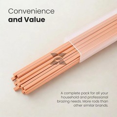 BCuP-5 15% Silver Brazing Rods 10 Pack HVAC Industrial Welding Rod