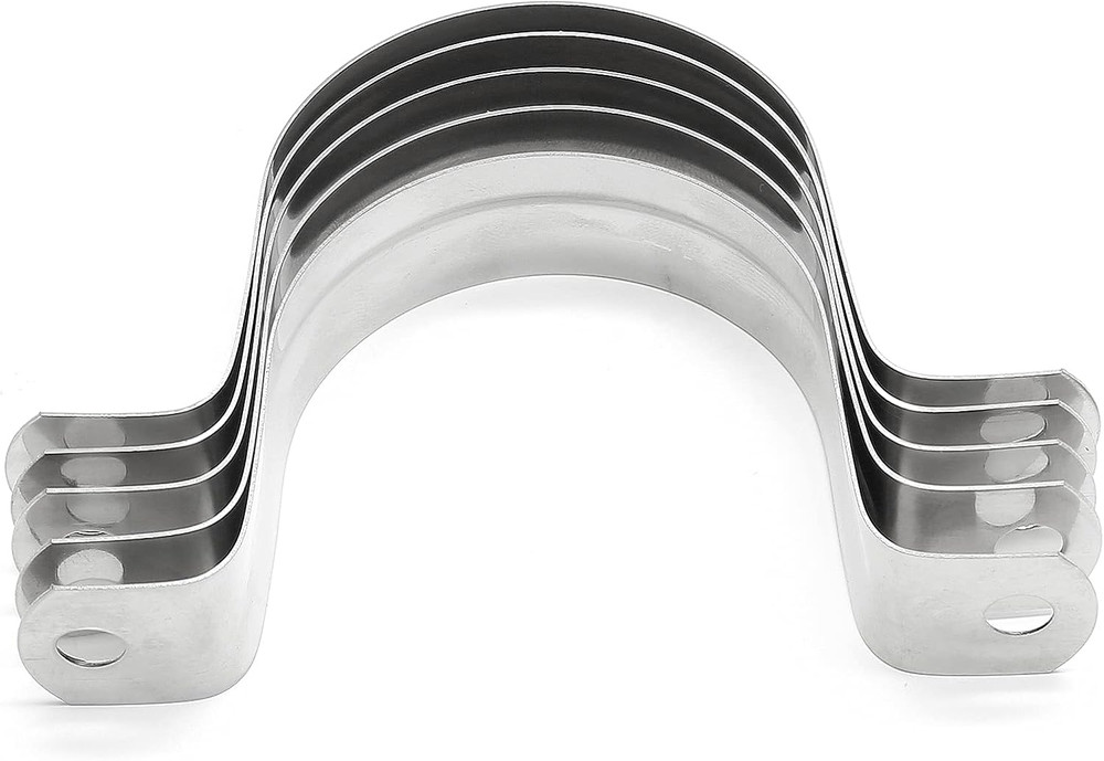 10Pcs 2 Inch Stainless Steel Conduit Clamps | Two Hole Strap, U Bracket Rigid…