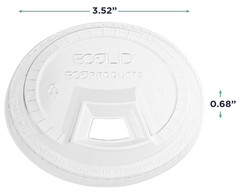 Eco-Products EP-FLCS Plastic Cold Cup Sip Lids 9, 12 – 24 oz Clear (1000/CT) New