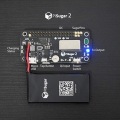 Pisugar2 Portable Pwnagotchi Module for Raspberry Pi-Zero W/WH Model…