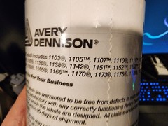 Avery Dennison Monarch 1100 Series Senso Labels 10 Rolls White + FREE Ink roller