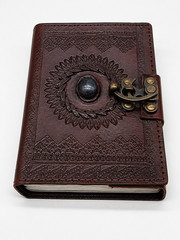 All Seeing Eye Leather Journal 7×5 Vintage Notebook Diary Clasp Book