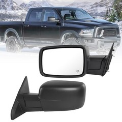 Left Driver Side Door Mirror Heated Power Glass Manual Folding (6Pins) | Comp…