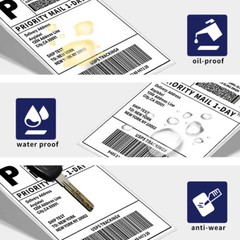 500 4×6 Fanfold Direct Thermal Shipping Labels for Zebra & Rollo Printers