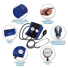 PARAMED Aneroid Sphygmomanometer with Stethoscope – Manual Blood Pressure