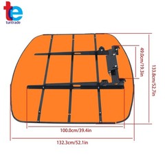 Orange Canopy For ROPS 52″ X 52″ Tractor and Mowers Umbrella 2″ x 2″ or 2″ x 3″