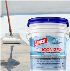Siliconizer Acrylic Elastomeric White Reflective Roof Sealer, 5 gal Weatherproof