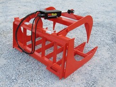 48″ Orange Root Rake Grapple Bucket Attachment Skid Steer Tractor Loader