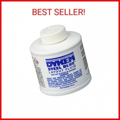 Dykem 80300 Steel Blue Layout Fluid, Brush-in-Cap (4oz)