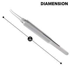 Tenant Tying Forceps Curved 0.5x6mm Typing platform 11 cm Ophthalmic Instruments