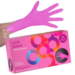 Pink Nitrile Gloves XS – Disposable, Latex-Free, Durable for Hair Dye, Salon, Cl