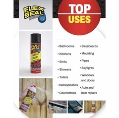 Flex Seal14 Oz. White Aerosol Liquid Rubber Sealant Coating Spray Paint