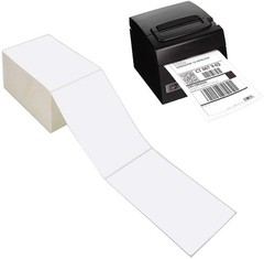 9527 Product Fanfold 4 x 6 Direct Thermal Labels 1 Stacks | 500 Labels, White