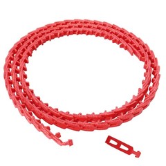 High-Performance 5FT Power Twist V Belt 3/8” Wide, Red & Durable Composition