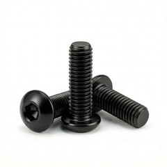 M3 X 4Mm (100 Pack) Button Head Socket Cap Screws, Black Oxide 304 Stainless Ste