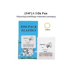 5000 Pcs Dental Ortho Elastics Rubber Bands 3.5 OZ Light Zoo Pack Latex Braces