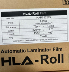 FujiPla HLA & ALM Laminating Film Rolls 3 mil Gloss 12.6″ X 492′ – 2rolls