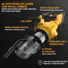 Cordless Vacuum for DeWalt 20V Battery,5 in 1 Handheld Electric Vacuum Cleaner