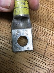 (1) Burndy S 12. 250 MCM Copper Compression Lug With 1 , 1/2”Hole