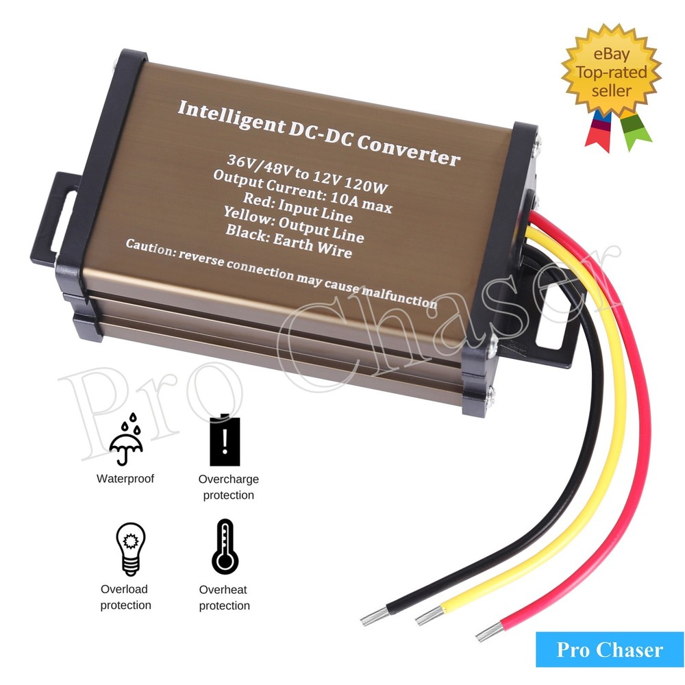 GOLF CART voltage reducer converter 48V to 12V 10A 120W