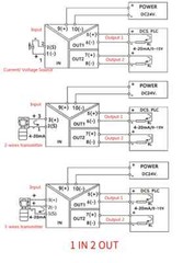 Analog Signal Transmitter 4-20mA 0-20mA Ultra-Thin Isolator 0-10V 0-5V 1-5V