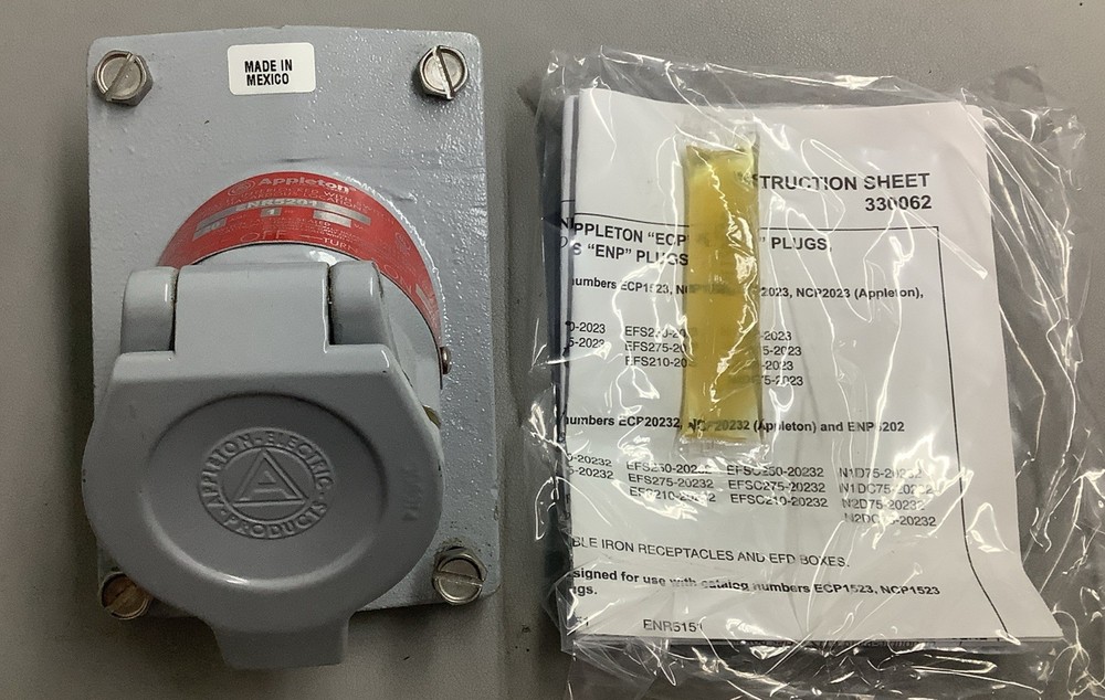Appleton ENR5201 Explosion-Proof Receptacle w/ Cover 20A, 125V (r53)