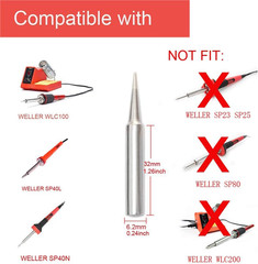 ST7 Soldering Iron Tips for WELLER WLC100 WELLER SP40 (5 PCS SET)
