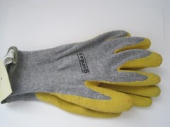 Gordon Rubber Coated Glove Yellow Gray NWT
