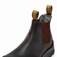 ROCKROOSTER Beaufort Men’s Dark Brown 6 inch Composite Toe Pull-on Leather Work
