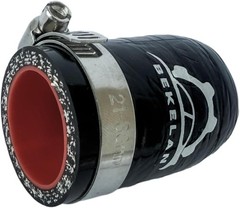1 Inch (25mm) ID Black High Temperature 4-ply Reinforced Silicone Hose Cap Wi…