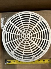 SIOUX CHIEF 832-6DSR FINISH LINE ADJUSTABLE FLOOR DRAIN DI 6” NO HUB 9” SS GRATE