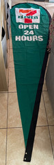 7-ELEVEN OPEN 24 HOURS BOTH SIDE PRINTED 12FT. Feather Banner – FLAG ONLY