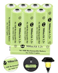 AA 1.2V 900mAh Ni-MH Rechargeable Battery, Double A green