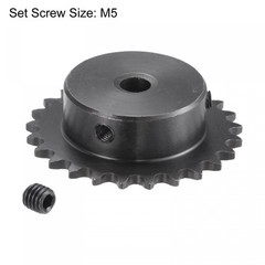 uxcell 25 Tooth Roller Sprocket B Type #25 Chain Single Strand 1/4″ Pitch 8mm…