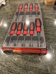 Snap On sgdtx90br t8-t45 9 Piece instinct torx screwdriver set sealed