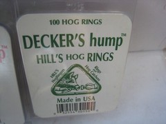 2 yes 2 Decker’s Hump Hill’s Hog & PIG Rings 100 Count each Made in USA