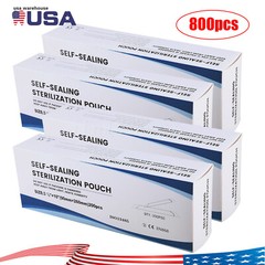 3.5″ x 10″ Self-Sealing Sterilization Pouches for Autoclave (Choose Quantity)