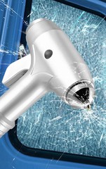 Car Safety Hammer with Window Breaker and Seatbelt Cutter