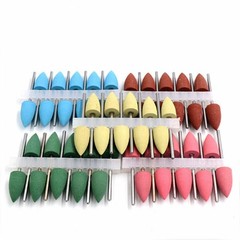 Dental Silicone Burs 2.35mm Acrylic Rubber Diamond Polishing Grinding Rotary Bur