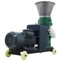 2Roller Feed Pellet Mill Machine Granulator w/6mm Pellet Output 80-120KG/h 220V