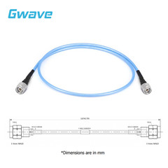 2.4mm Male to 2.4mm Male .086″ Semi-flexible Coax Cable, FEP Jacket, DC-50GHz