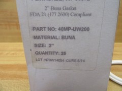 Dixon Sanitary 40MP-UW200 2″ Buna Gasket 40MPUW200 (Pack of 2)